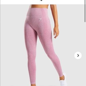 dusty pink marl vital gymshark leggings